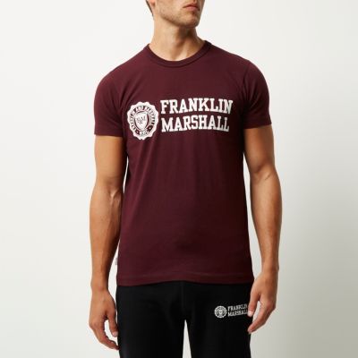 Red Franklin & Marshall print t-shirt